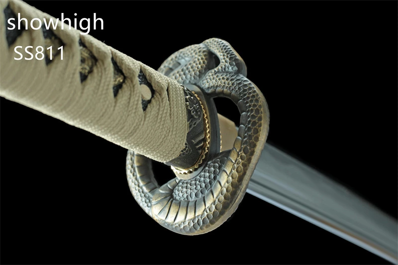 handmade carbon steel snake katana sword ss811