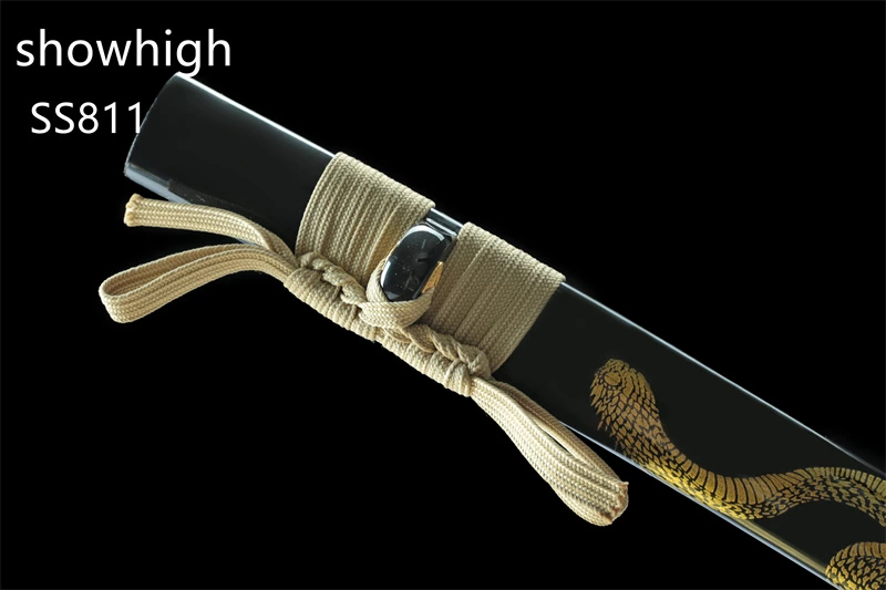 handmade carbon steel snake katana sword ss811