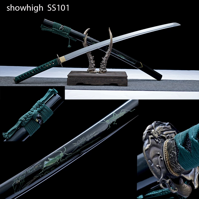 handmade high carbon locust katana sword ss101