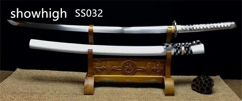 handmade silver dragon katana sword SS032