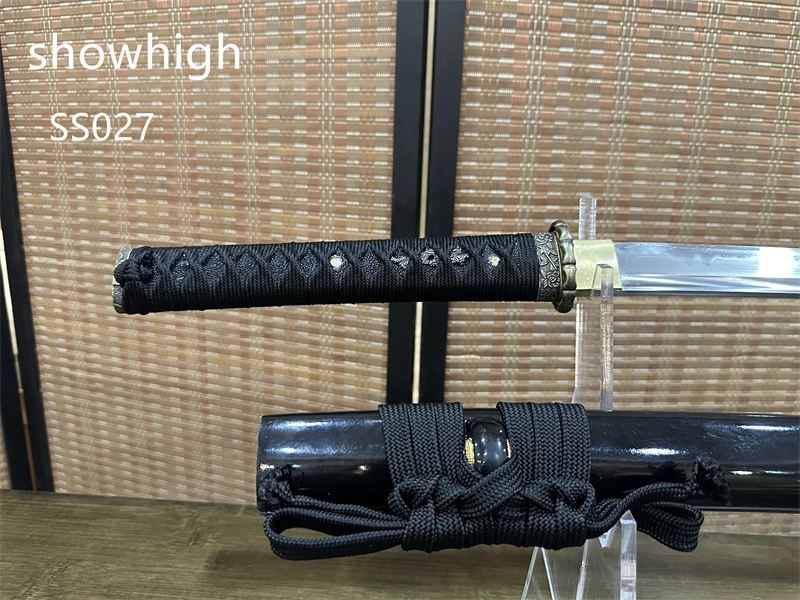 Handmade  t10 real hamon manual grinded battle ready wakizashi sword SS027