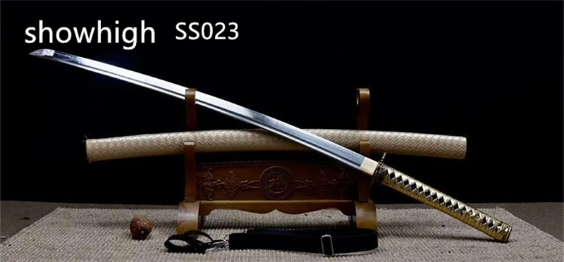 Handmade T10 real hamon goldfish katana sword SS023