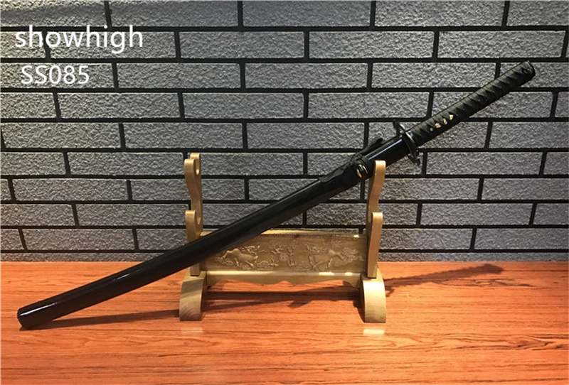 handmade black katana sword SS085