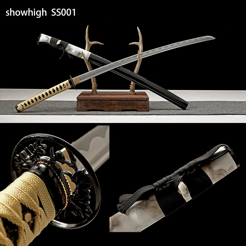 handmade carbon steel battle ready katana sword SS001