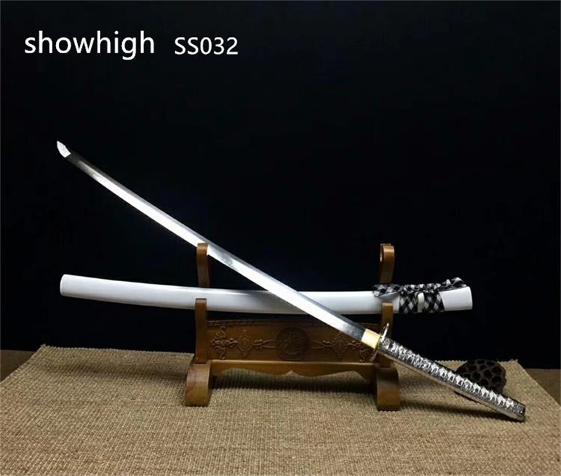 handmade silver dragon katana sword SS032