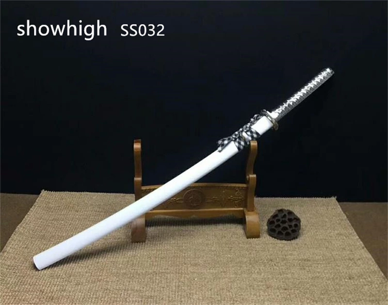 handmade silver dragon katana sword SS032