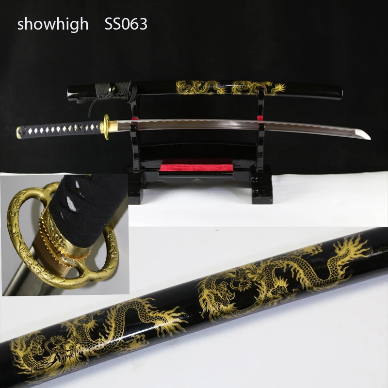 handmade twin dargon katana sword ss063