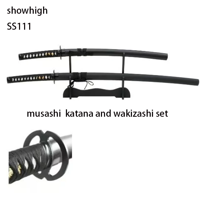 handmade or decorative katana wakizash set