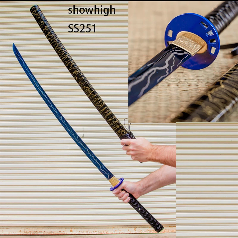 handmade blue katana sword SS251