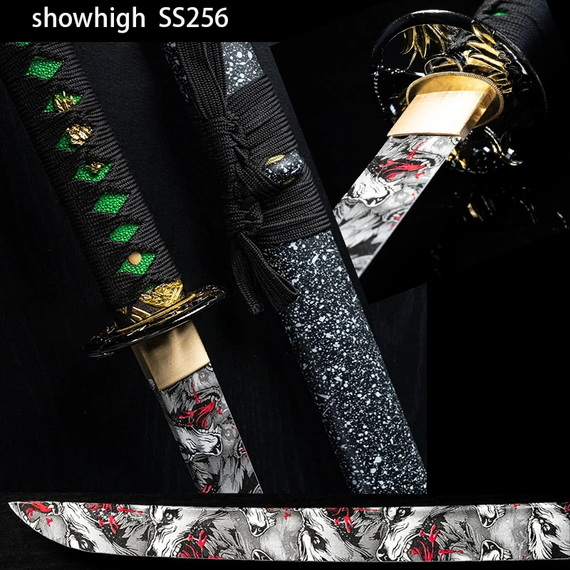 handmade wolf katana sword SS256