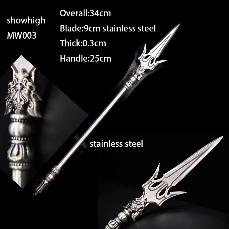 mini weapon letter opener stainless steel chinese traditional spear  MW003