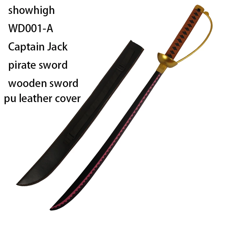 captain Jack wooden pirate sword WD001