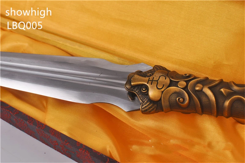 handmade high carbon spear with tiger handle LBQ005