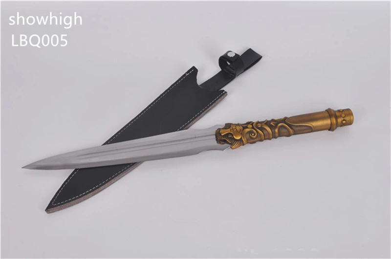 handmade high carbon spear with tiger handle LBQ005