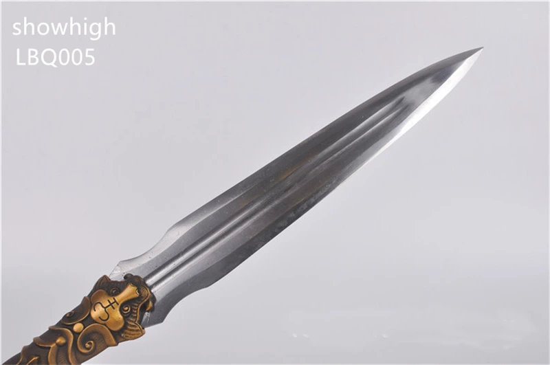 handmade high carbon spear with tiger handle LBQ005