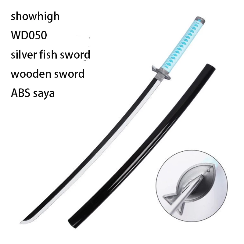 silver fish wooden sword WD050